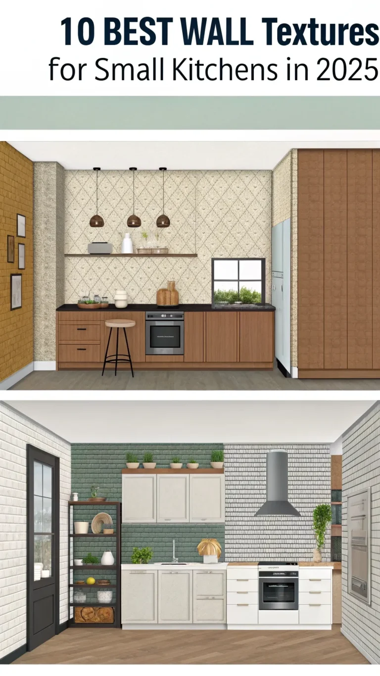 10 best wall textures for small kitchens in 2025 