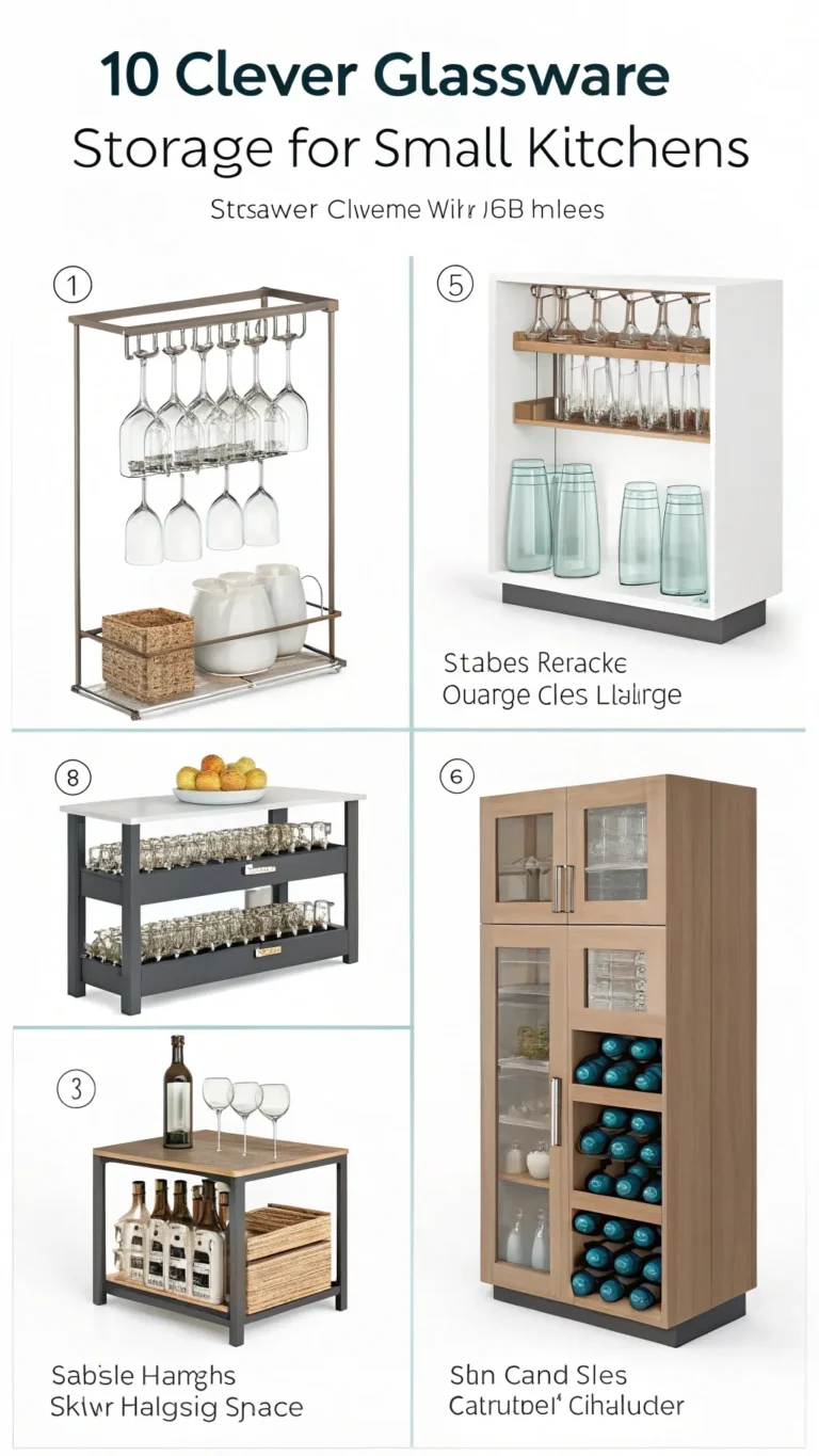 10 clever glassware storage ideas for small kitche