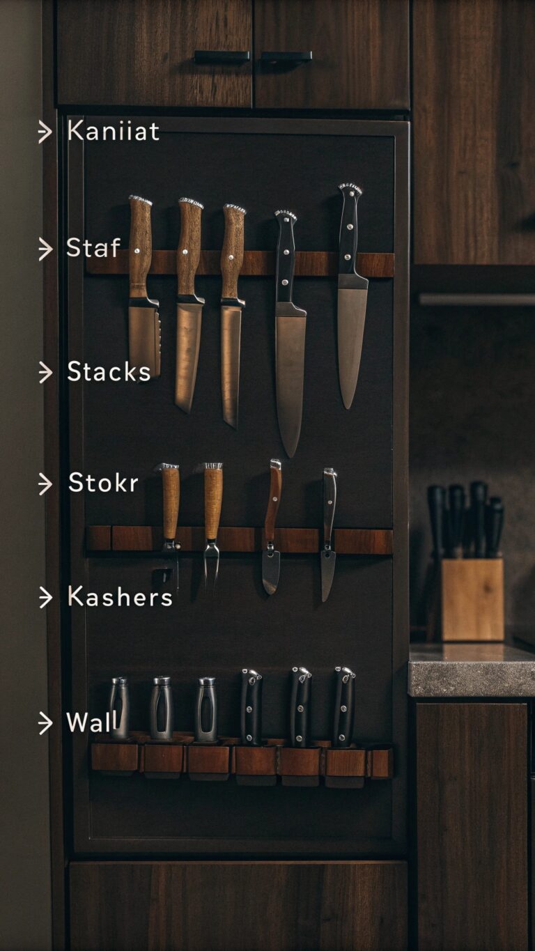 10 clever small kitchen knife storage ideas to max