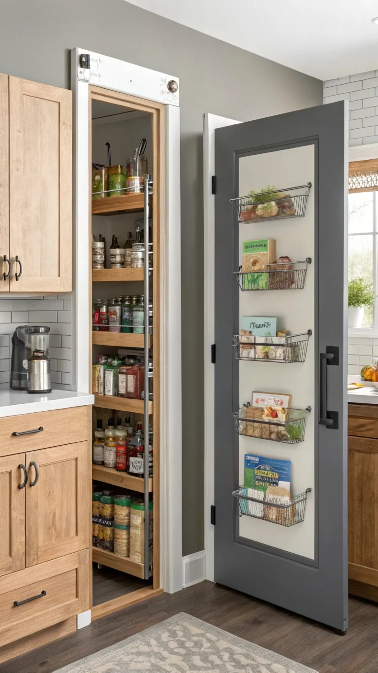 10 clever small kitchen pantry door ideas to maxim 1
