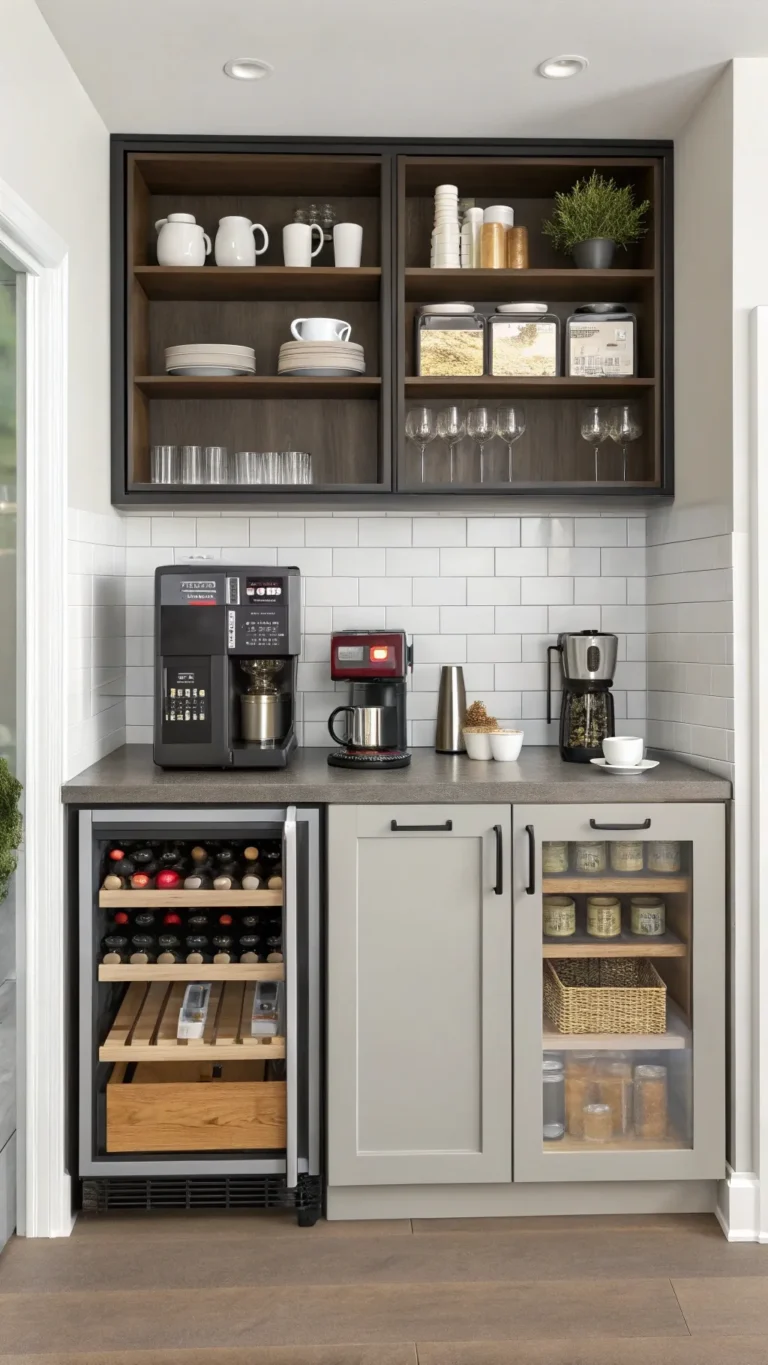 10 creative small kitchen beverage station ideas t 1