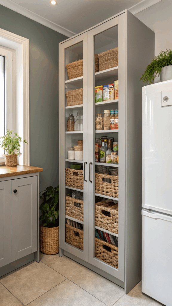 a-narrow-ikea-billy-bookcase-with-glass-doors--rep