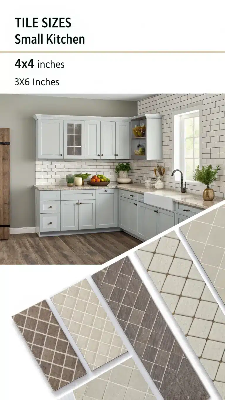what size tile for a small kitchen your complete g