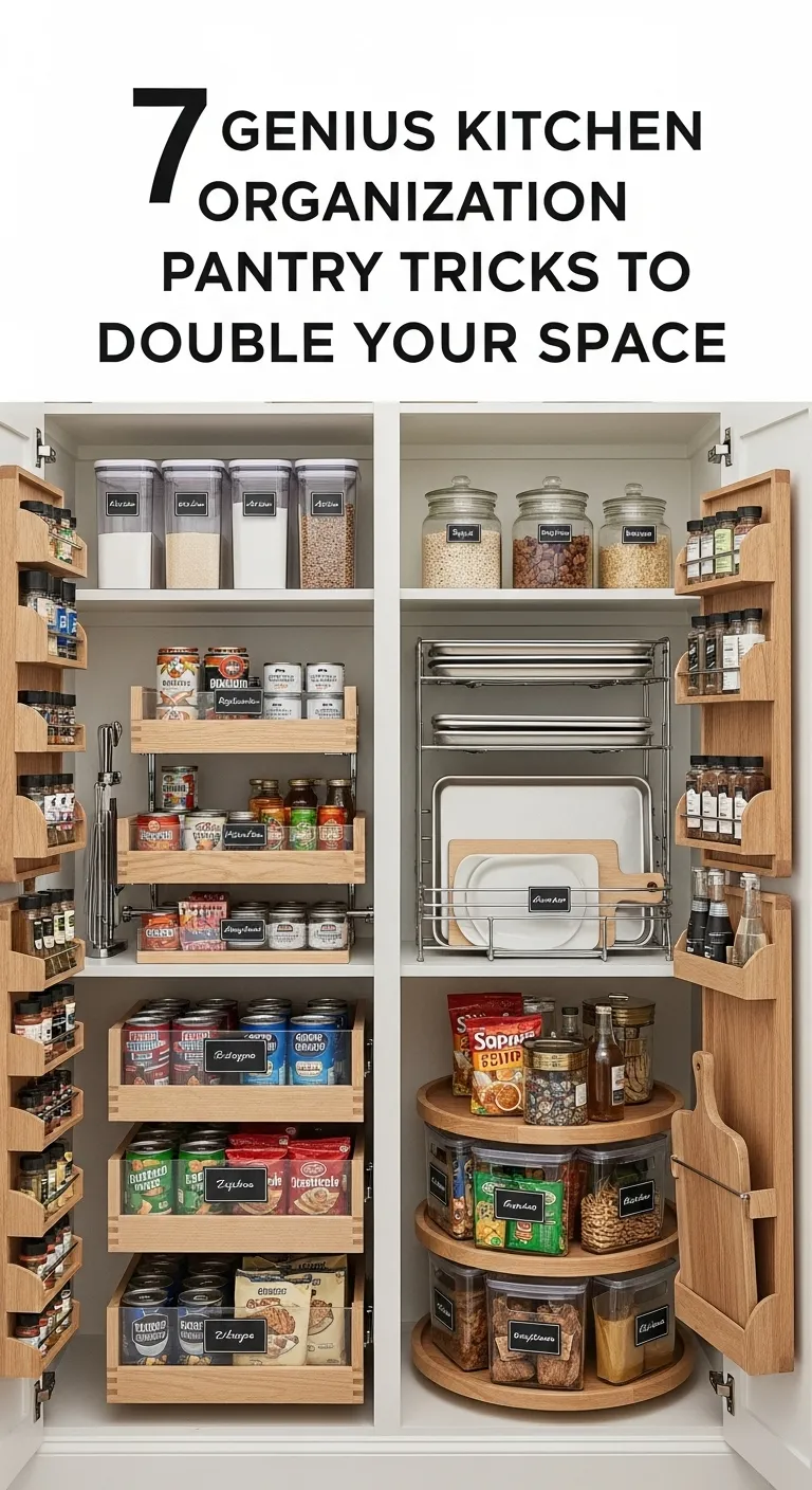 7 Genius Kitchen Organization Pantry Tricks to Double Your Space