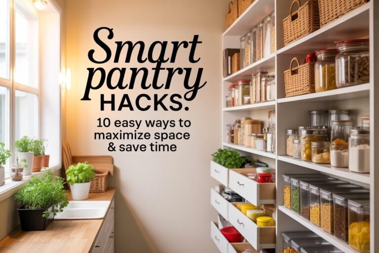 Smart Pantry Hacks: 10 Easy Ways to Maximize Space & Save Time