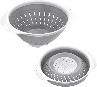 5 Quart Collapsible Colander，BPA Free，Dishwasher