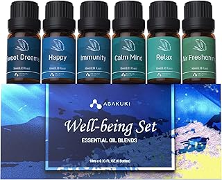 ASAKUKI Essential Oils Well-Being Diffuser Gift