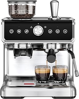 EUHOMY Espresso Machine Grinder Milk Frother