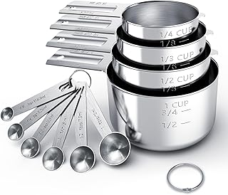 TILUCK Stainless Steel Measuring Cups &