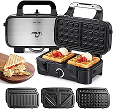 Waffle Maker Removable Plates