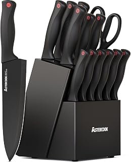 Astercook Knife Kitchen Block Sharpener 15pcs