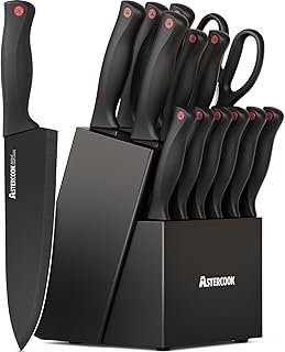 Astercook Knife Kitchen Block Sharpener 15pcs