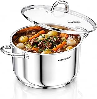 SUNHOUSE 13 Quart Stock Pot Lid
